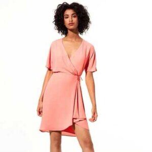 Babaton Wallace Pink Wrap-Dress